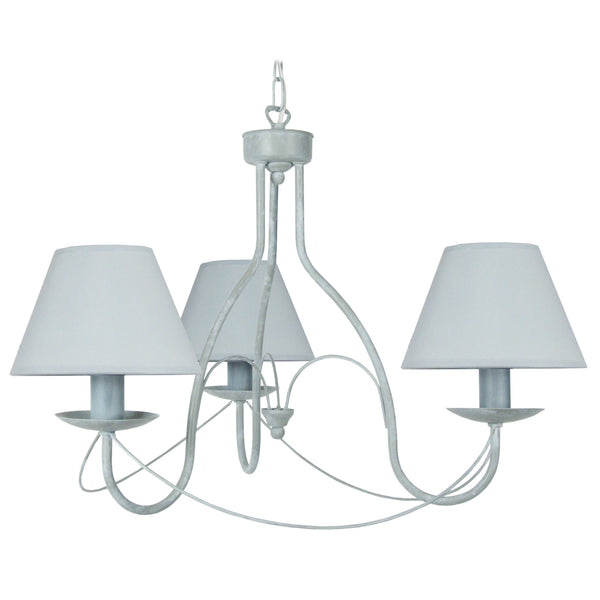 Lustre TOSEL PROVENÇALE, métal, tissu H80xD62xP62  cm.