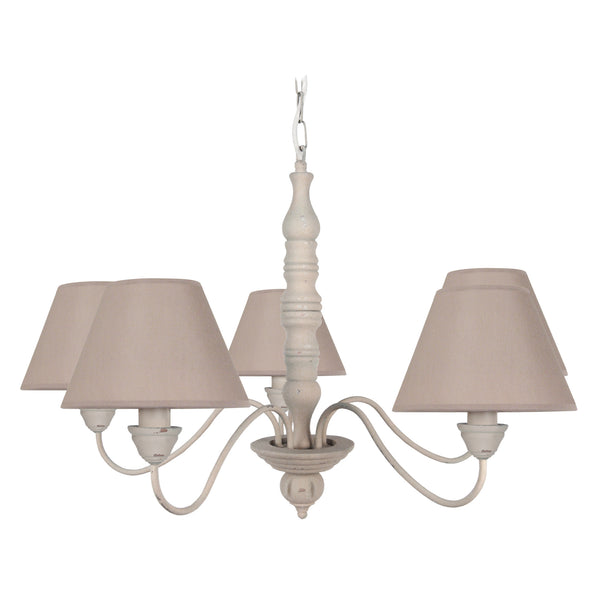 Lustre TOSEL MENTON,bois, tissu H90xD84xP84  cm.