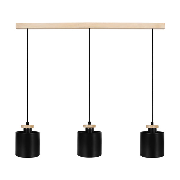 Lustre TOSEL UZIBUZE,bois, H90xD13,5xP70  cm.