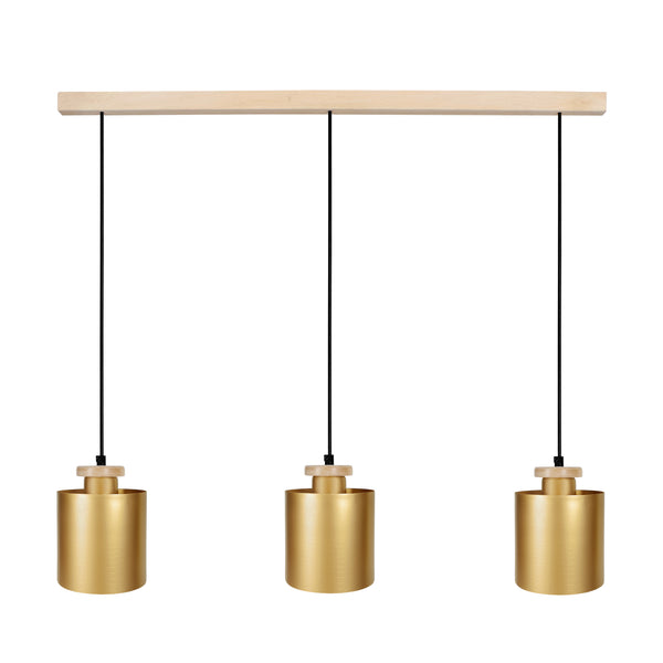 Lustre TOSEL UZIBUZE,bois, H90xD13,5xP70  cm.