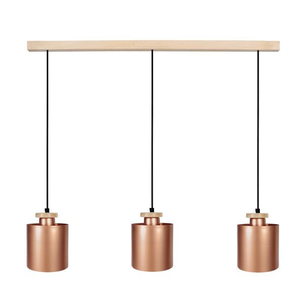 Lustre TOSEL UZIBUZE,bois, H90xD13,5xP70  cm.