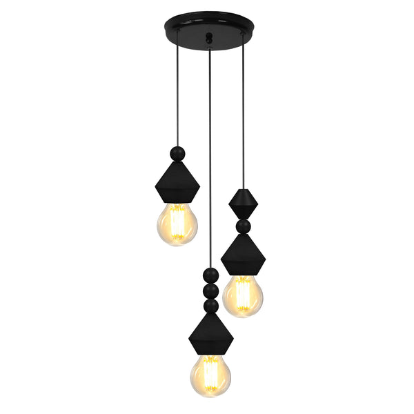 Lustre TOSEL BOULIER,bois , H70xD32xP32  cm.