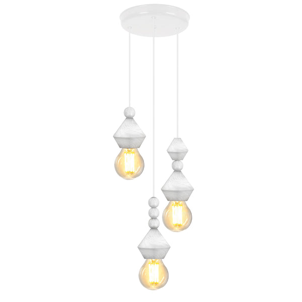 Lustre TOSEL BOULIER,bois , H70xD32xP32  cm.