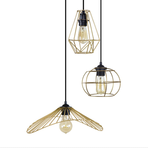 <tc>Candeeiro de Teto OLYMPIA, LADY, VILLEPOT 45cm - 3 Luzes </tc>