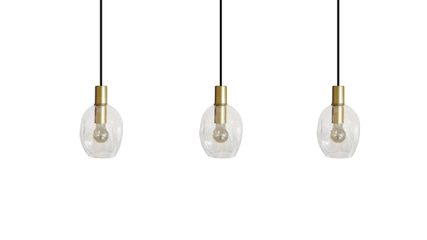 Lustre TOSEL VINGOLF,métal, verre , H100xD20xP60  cm.