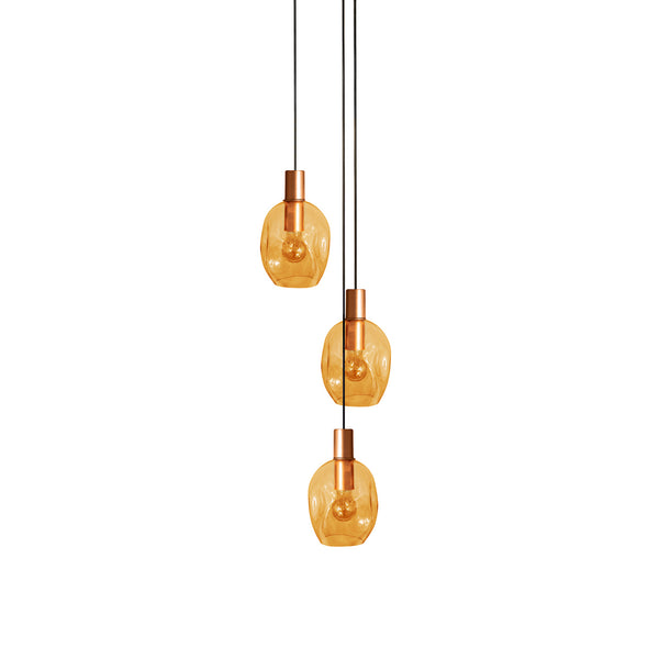 Lustre TOSEL VINGOLF,métal, verre , H100xD60xP60  cm.