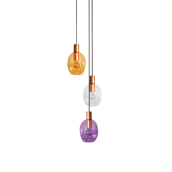 Lustre TOSEL VINGOLF,métal, verre , H100xD60xP60  cm.