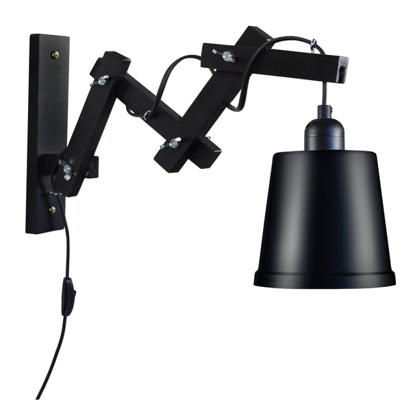 Applique TOSEL PILORI FACTORY,bois,métal H55xD40xP40  cm.