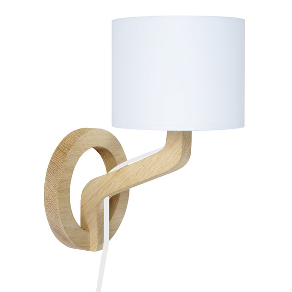 Applique TOSEL MOKUZAI,bois, tissu H28xD22xP22  cm.