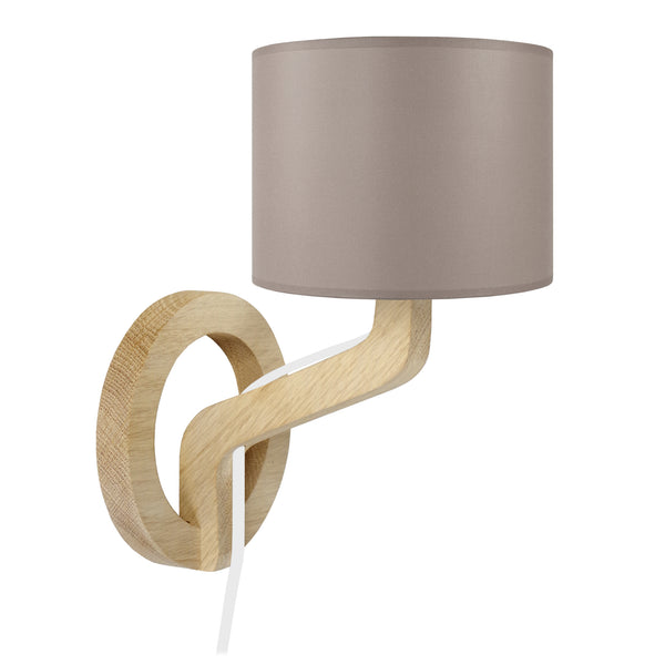 Applique TOSEL MOKUZAI,bois, tissu H28xD22xP22  cm.