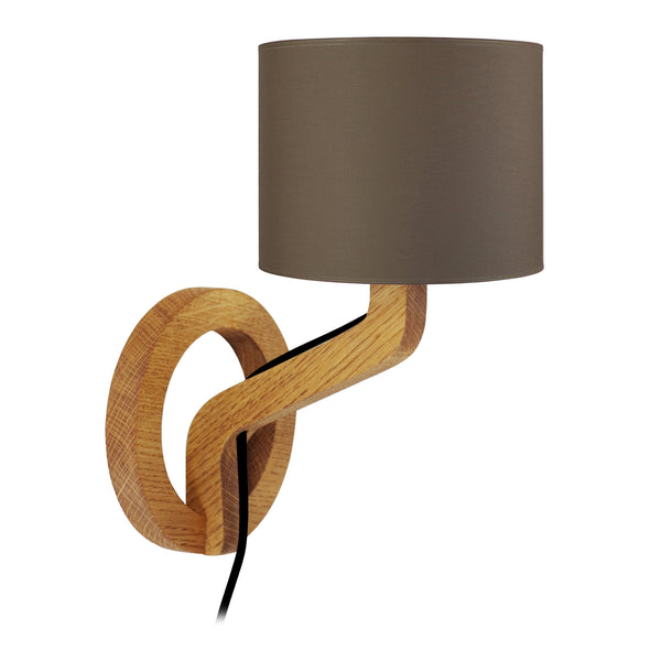 Applique TOSEL MOKUZAI,bois, tissu H28xD22xP22  cm.