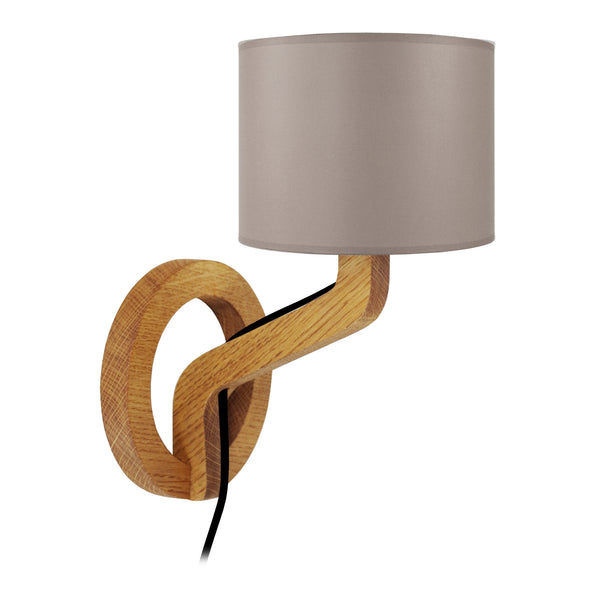 Applique TOSEL MOKUZAI,bois, tissu H28xD22xP22  cm.