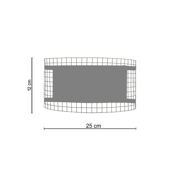 Applique TOSEL NOIRON métal H11xP12xL25cm