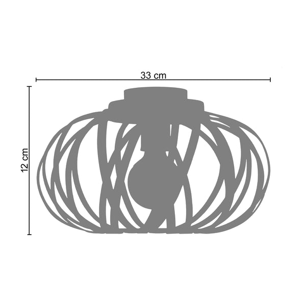 <tc>Plafon CITROUILLE  35cm - 1 Luz </tc>