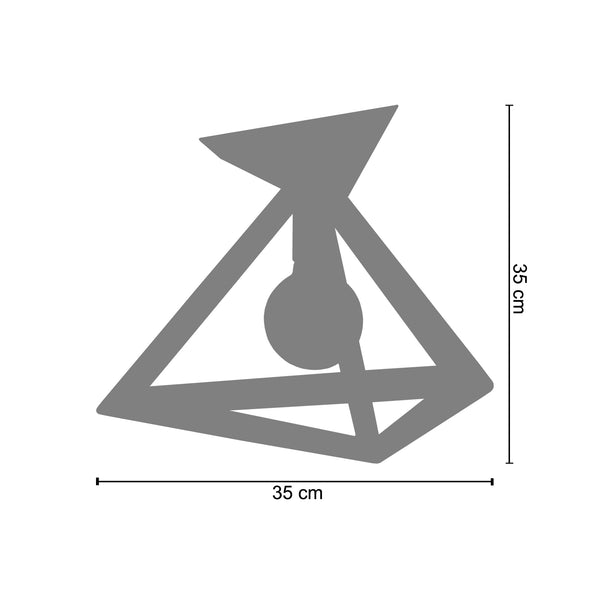 <tc>Plafon TÉTRAÈDRE A  35cm  1 luz </tc>
