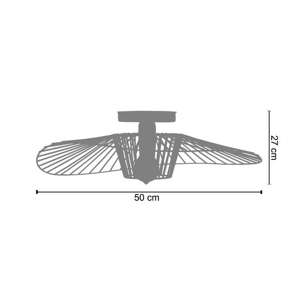 <tc>Plafon LADY MAE  50cm - 1 Luz</tc>
