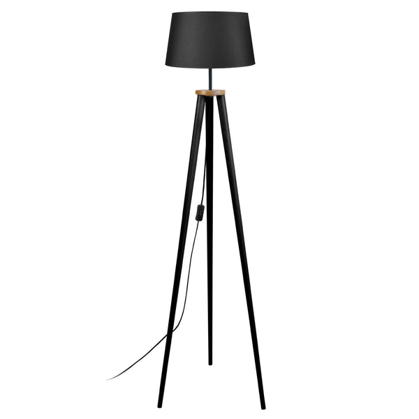 Lampadaire  TOSEL UTGARD bois, tissu H150xD35xP35cm - 1 - Lumière