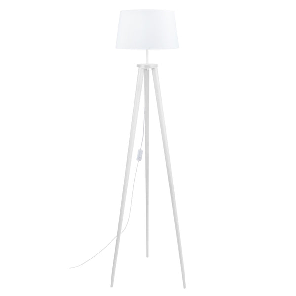 Lampadaire  TOSEL UTGARD bois, tissu H150xD35xP35cm - 1 - Lumière