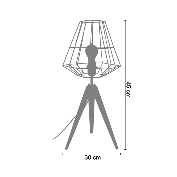 <transcy>Candeeiro de Mesa TRIBERG  30cm - 1 Luz - SKU 65342</transcy>