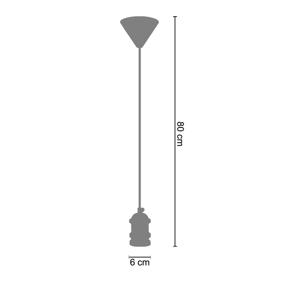 Suspension TOSEL PENDEL FENG,métal  H100xD6xP6  cm.