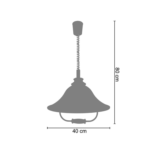 <transcy>Suspensão M&B BOIS VERRE  40cm - 1 Luz  </transcy>