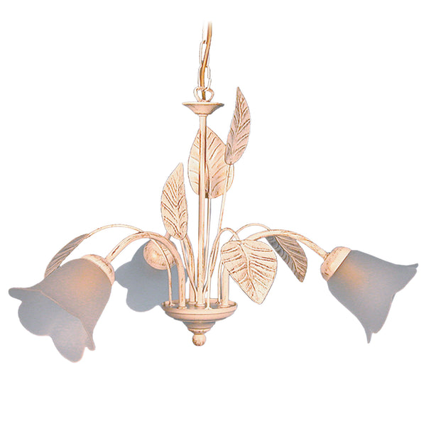 Lustre TOSEL EGLANTINE,métal, verre , H80xD60xP60  cm.