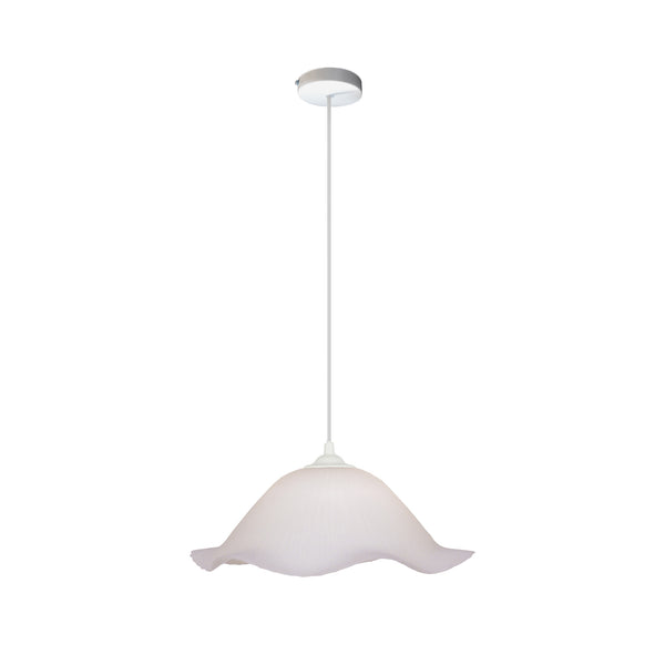 Suspension TOSEL  FLEUVE,verre , H100xD36xP36  cm.