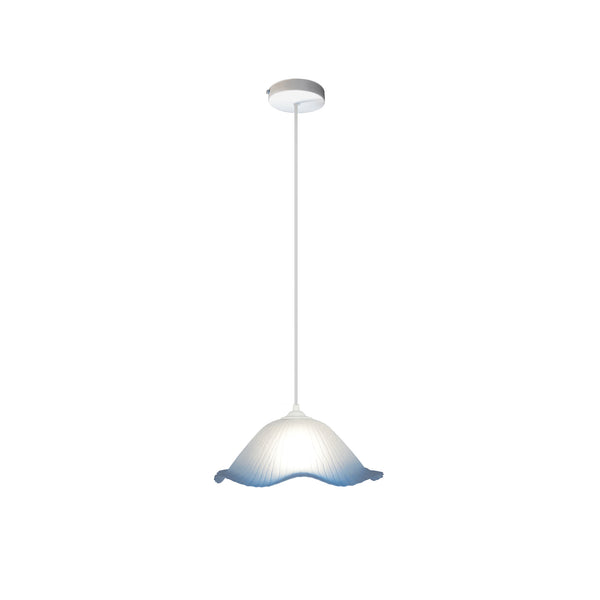 Suspension TOSEL  FLEUVE,verre , H100xD36xP36  cm.