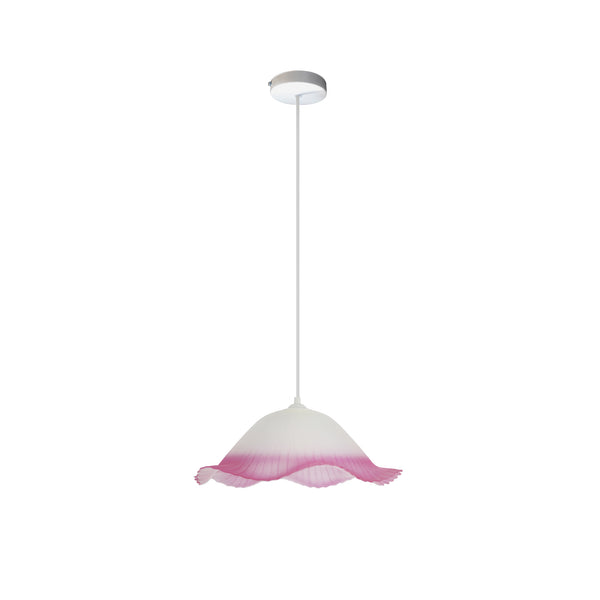 Suspension TOSEL  FLEUVE,verre , H100xD36xP36  cm.