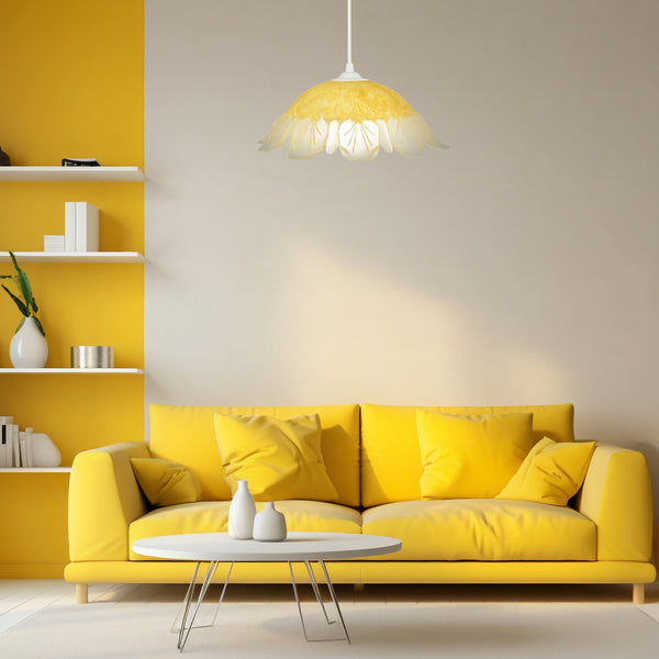 Suspension TOSEL JASMIN, verre  H100xD35xP35  cm.