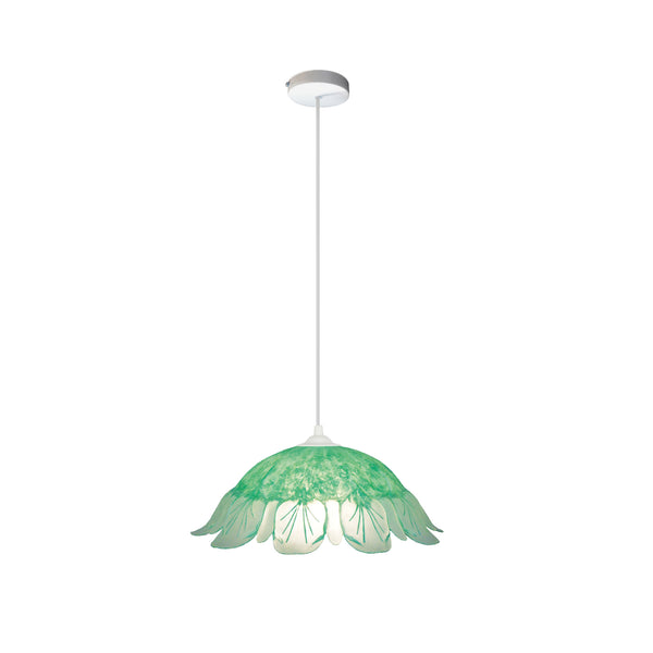 Suspension TOSEL JASMIN,verre  H100xD35xP35  cm.