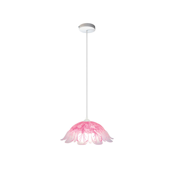 Suspension TOSEL JASMIN,verre  H100xD35xP35  cm.