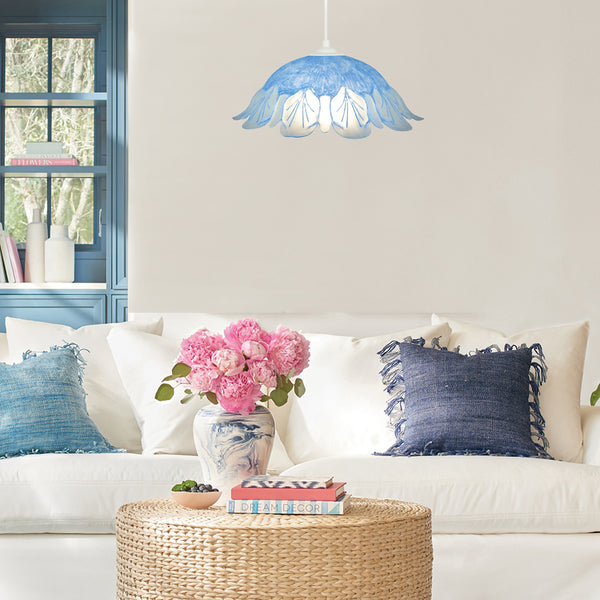 Suspension TOSEL JASMIN, verre  H100xD35xP35  cm.