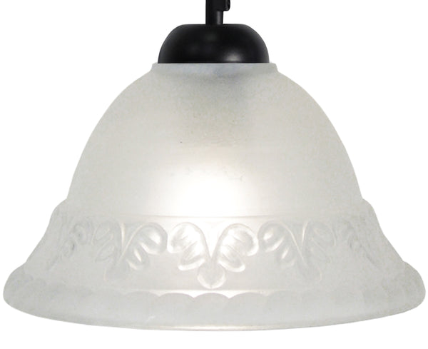 Suspension TOSEL CLASSIC,verre , H68xD17xP17  cm.