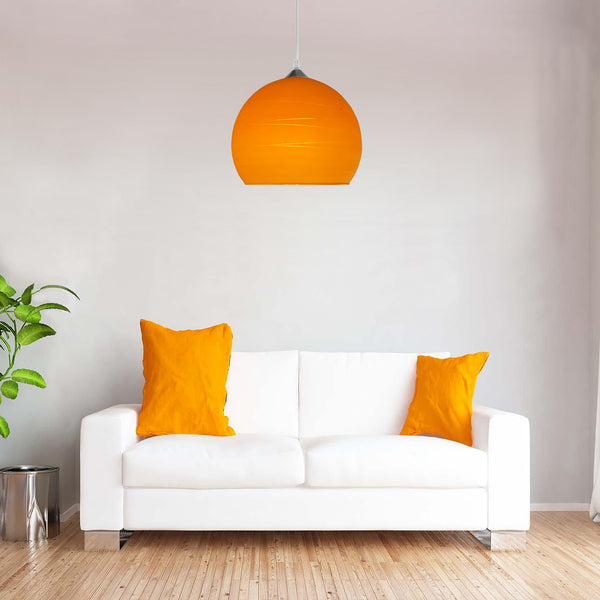 Suspension GLOBE LIGNES verre