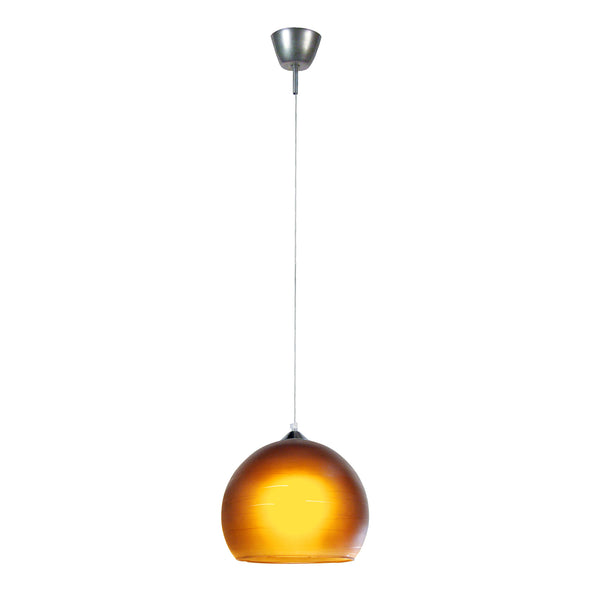 Suspension TOSEL GLOBE LIGNES,verre H100xD30xP30  cm.