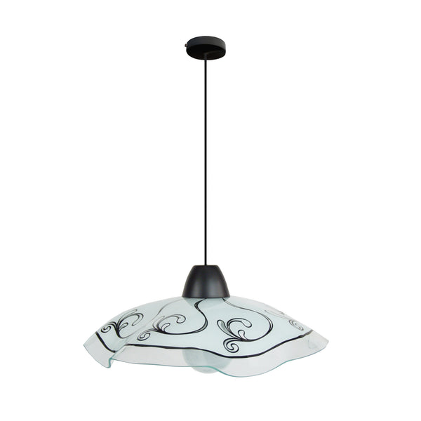 Suspension TOSEL PETRA,verre  H100xD45xP45  cm.