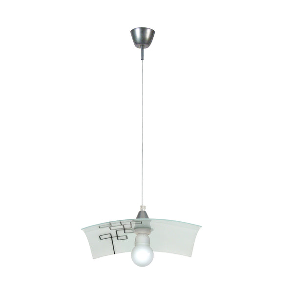 Suspension TOSEL MANON,verre  H100xD30xP30  cm.
