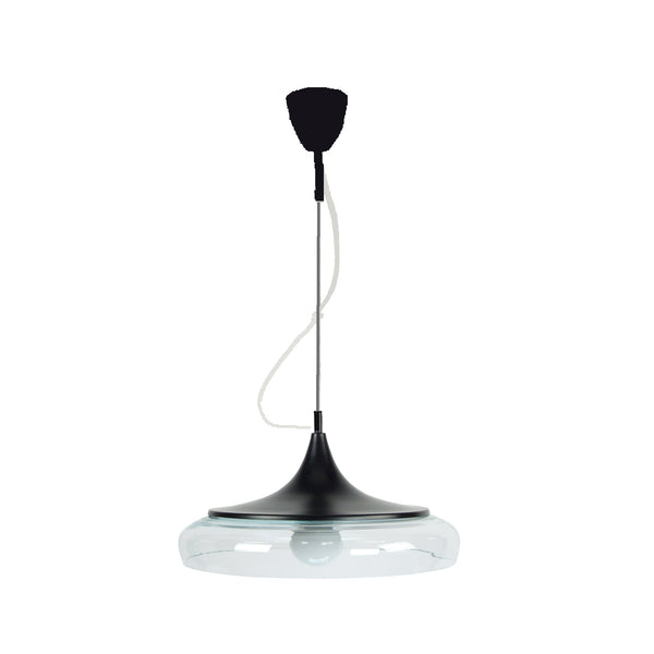 Suspension TOSEL DIVINITY, verre, métal H100xD41xP41  cm.