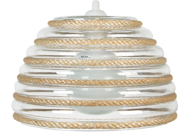 Suspension TOSEL CORDES ,métal  H75xD30xP30  cm.