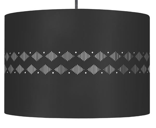Suspension IKAT DIAMANTES LIGNES 30cm - 1 Lumière