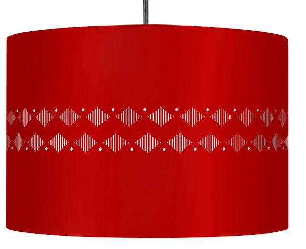 Suspension IKAT DIAMANTES LIGNES 30cm - 1 Lumière