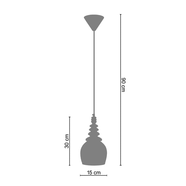 <tc>Suspensão SABELA  15cm - 1 Luz  </tc>