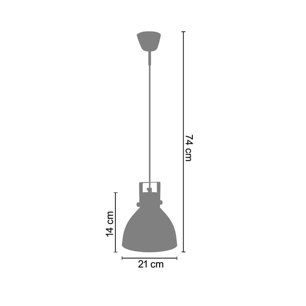 Suspension POULIES CELICA  21cm - 1 Lumière