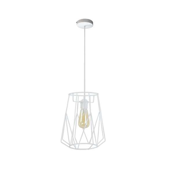 Suspension TOSEL OLYMPIA métal H100xD25xP25cm- 1 Lumière