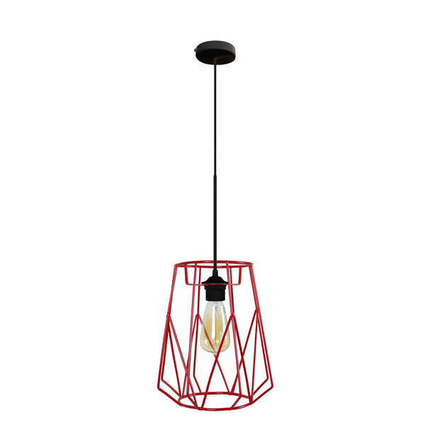 Suspension TOSEL OLYMPIA métal H100xD25xP25cm- 1 Lumière