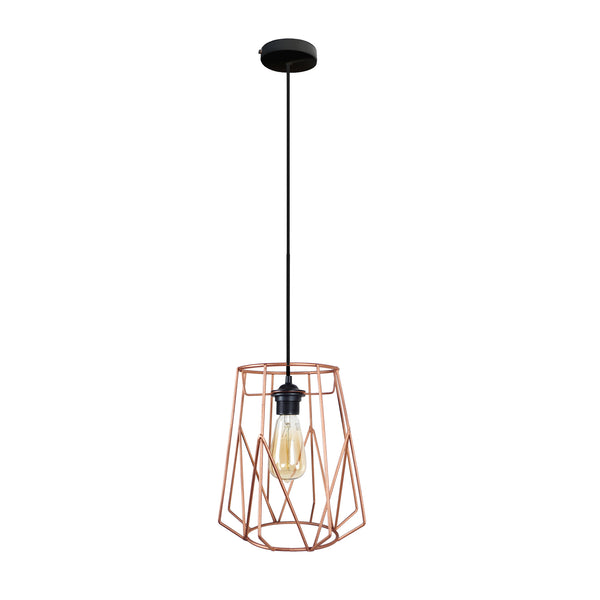 Suspension TOSEL OLYMPIA métal H100xD25xP25cm- 1 Lumière