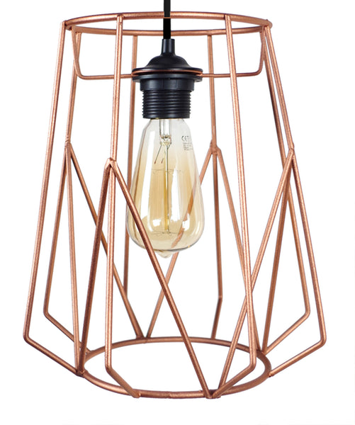 Suspension TOSEL OLYMPIA métal H100xD25xP25cm- 1 Lumière