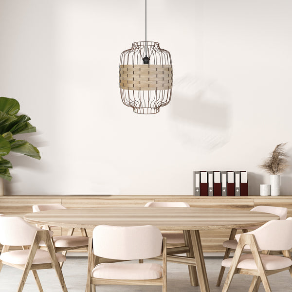 <transcy>Suspensão TRESSÉ-RANGOON B  40cm - 1 Luz - </transcy>