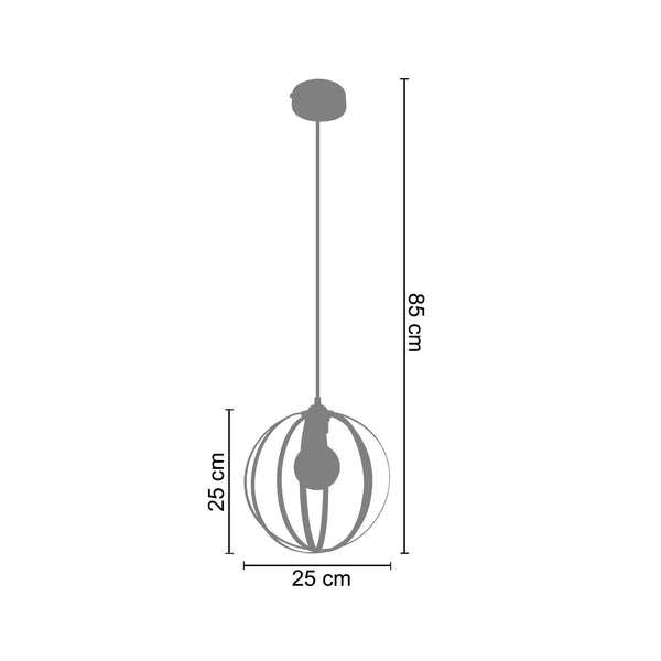 <transcy>Suspensão HIBOU  40cm - 1 Luz  </transcy>